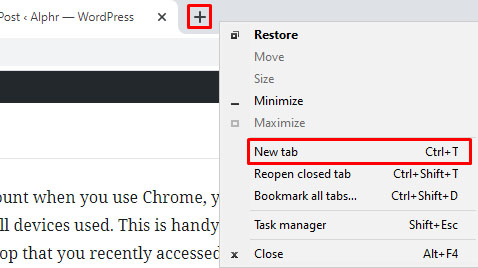 How to reopen close tabs