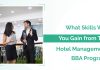 What Skills Will You Gain from The Hotel Management BBA Program